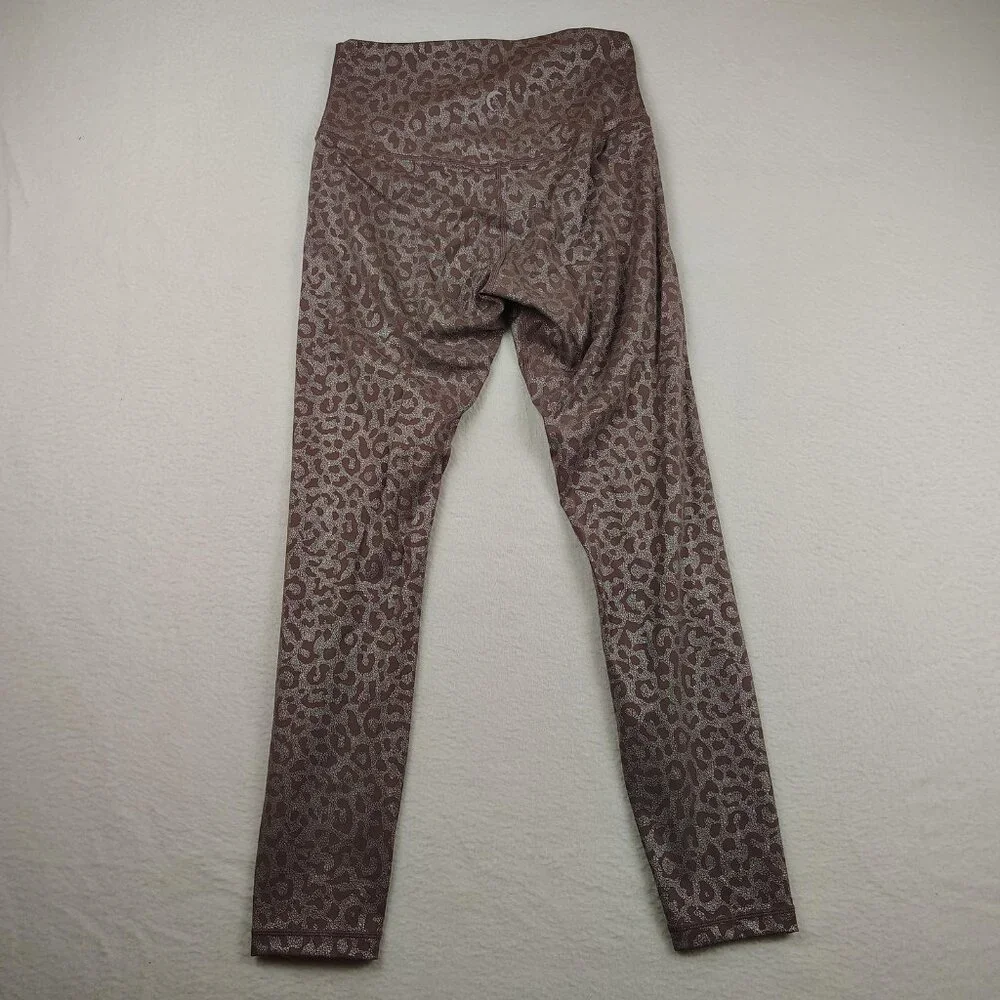 Zyia Purple Leopard Supreme High Rise Leggings Womens M 6-8 Athletic Yoga - Picture 5 of 11